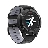 Botón lateral de soporte WCPZJS F5 GPS Reloj Inteligente Altímetro Barómetro Termómetro Multi Deporte Podómetro Sleep Monitor Monitor de Ritmo Cardíaco Smartwatch