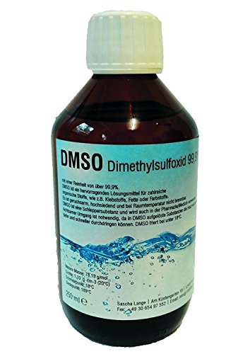 Preisvergleich Produktbild DMSO Dimethylsulfoxid 99,9% 250ml in Glasflasche