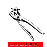 ACCLD Sac Multifonction renouvelable Sangle Machine à Coudre Setter Artisanat en Cuir en Cuir Puncher Maison Revolve Outil de Perforation Oeillet Pince