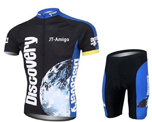 JT-Amigo Herren Radtrikot Set Fahrrad Trikot Kurzarm mit Radhose
