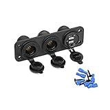 ☞●Lieferumfang:1 x Zigarettenanzünder USB Ladegerät Adapter; 4 x Schrauben;6 x Isolierte Anschluss