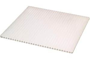 IRONLUX - Panel de Policarbonato Celular Compacto - Plancha Opal Hielo - 500 x 525 mm - Grosor 10 mm - Placa Multiusos - Exteriores, Invernaderos, Techos, Suelos