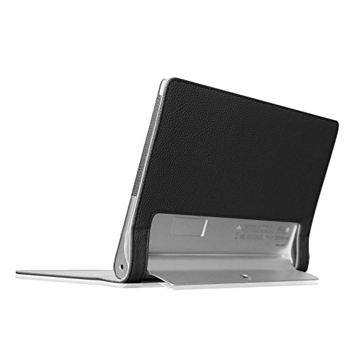 Fintie Lenovo Yoga Tablet 2 (10,1 Zoll FHD IPS) Hülle Case Cover Tasche Etui – Folio Kunstleder Schutzhülle mit Auto Sleep / Wake (geeignet für Lenovo Yoga Tablet 2-10 25,7 cm Tablet (Android und Windows Version), Schwarz - 8