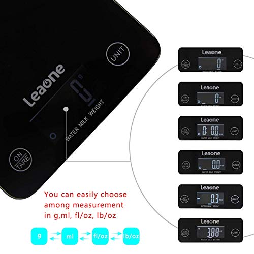 Preisvergleich Produktbild Hemore Digital-Küchenwaage, Multifunktionsküchenwaage, Küchenwaage, Hintergrundbeleuchtung, Digitale Präzisionsmaße, Gewichtskala