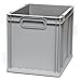 Produktbild Euroboxen Eurokiste Eurokasten Eurobehälter - 400 x 300 x 320 mm - Griffmulde grau - Eurokisten Eurobox Lagerbox Lagerboxen Lagerkiste Lagerkisten