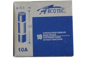 Arcotec 274701 Boite 10 fusibles 10a 8.5x23mm
