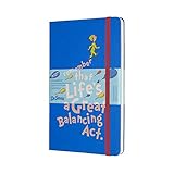  Moleskine 18 Monate Wochen Notizkalender - Dr. Seuss 2019/2020 Large/A5, 1 Wo = 1 Seite, Liniert, Fester Einband, Blau