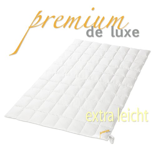 PREMIUM DE LUXE – Daunendecke – Extra Leicht–135x200cm – 100% Gänseflaum – 220 gr. – Deutsches Qualitätsprodukt – 975.98.003 - 2