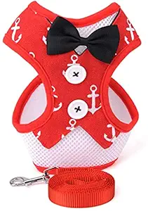 Pets Empire Dog Tuxedo Outfit Dog Harness with Leash Adjustable Dog Harness Dog Suit with Bowtie Christmas Halloween Outfit for Dog Design-4 (Small)