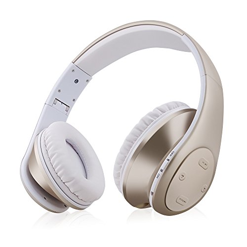 Wireless Headphones, Xunpuls Bluetooth Headphones Wireless Stereo Headset with Deep Bass, Hi-Fi Stereo Bluetooth Over-ear Headphones, Support TF Card, Foldable & Lightweight, Perfect for Cell Phone/ TV/ PC and Gym Travelling Work