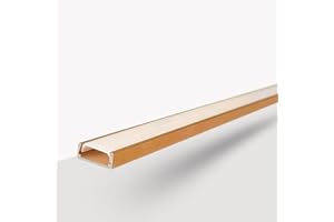 Evotrade Mini spot LED encastrable pour bande LED - Longueur : 2 m - Design élégant avec diffuseur opale - Parfait pour l'éclairage des pièces, cuisines et salons (couleur bronze doré)