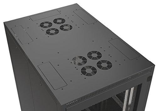 Professionell 19 zoll SERVER Schrank 4X, 42HE, Breite 800mm, Tiefe 1200mm, Traglast 1000kg, RAL9005 - 6