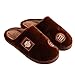 Family Mens Winter Warm & Cozy Indoor Shoes Daddy House Slipper, Brown
