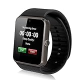 Colofan C08 M?nner und Frauen Mode Bluetooth Smart Uhren k?nnen eine SIM-Karte Inset und nehmen Sie ein Bild Sport-Uhr-Armbanduhr (reines Schwarz)
