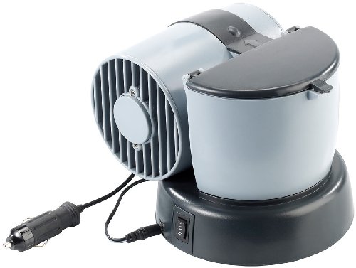 Lescars Mobiler Mini-Luftkühler 12V/230V, für Auto, Camping, zu Hause u.v.m.