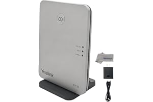 GLOBAL TECK WORLDWIDE Yealink RT30 Wirlesss DECT Repeater Basestation - per W52P, W56P, W56H, W70B, W70P, DD10K, W60P, W60B, telefoni cordless compatibili: W73H, W78H, W57R, W59R, W53H, W56H, con panno Global Teck