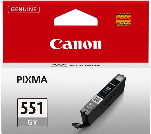 Canon CLI-551 GY Cartucho de tinta original Gris para Impresora de Inyeccion de tinta Pixma MG6350-MG7150-MG7550-iP8750