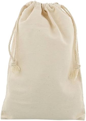 shingyo 5 pcs 100% Cotton Drawstring bags 26x35cm Eco Friendly