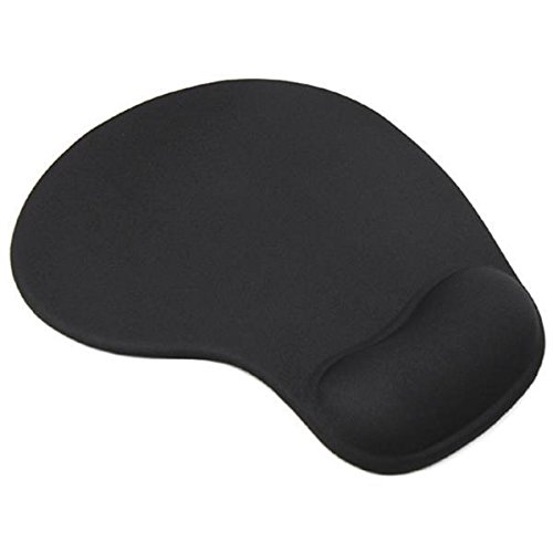 GEL Mousepad Mauspad ergonomisch mit Handballenauflage in schwarz