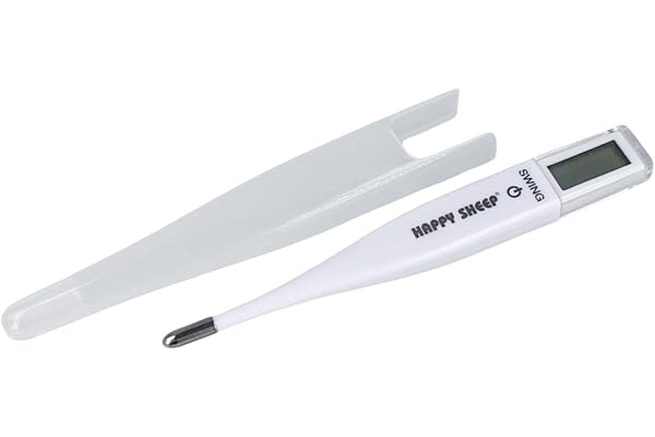 LEDLUX AAA05120 Thermomètre Numérique Fièvre Enfants Adultes Mesure Orale Rectale Axillaire Précis Rapide Sûr (pour allumer doit balancer)