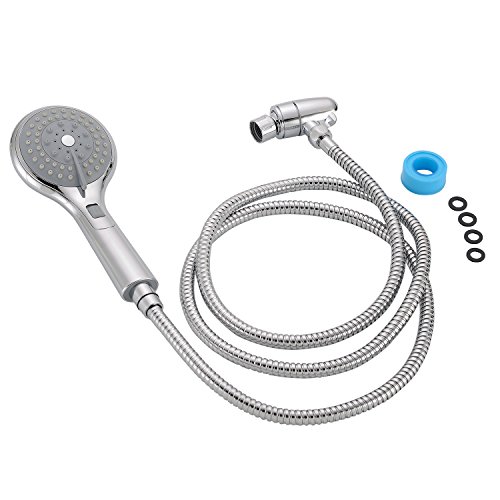 Lifewit Handbrause mit 2m Schlauch Duschkopf Duschbrause 10 Strahlarten 11cm Brausekopf Multifunktional Regenbrause Chrom - 7