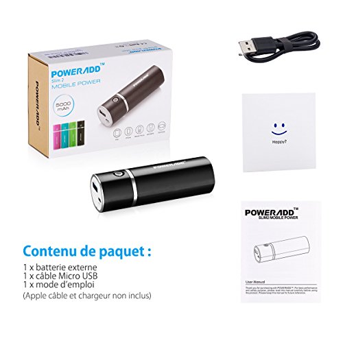 Poweradd Slim2 5000mAh Chargeur Portable Batterie de Secours Externe pour t l phone potable Apple Adapteurs Non Inclus et D autres Appareils Char reviews Poweradd Slim2 5000mAh Chargeur Portable Batterie de Secours Externe pour t l phone potable Apple Adapteurs Non Inclus et D autres Appareils Char