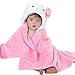 Produktbild Highdas Baby Kinder Handtücher Hooded für Neugeborene Komfortable Flanell 30x40-Zoll (Pink Cat)