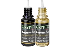 GRYPTONITE PROFESSIONAL GOLF CLUB PAINT TWIN PACK - BLACK & GOLD