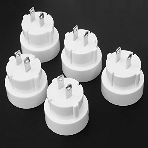 5 x Amerika-Stecker Reiseadapter für USA, Kanada, Mittel- und Südamerika, Karibik, Singapur, Bankok, Thailand und Japan geeignet. Reise Adapter