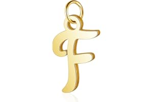 Bungsa® Buchstaben Anhänger goldfarben A - Z Unisex aus 316L Edelstahl