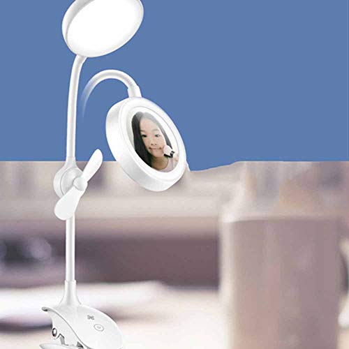 Preisvergleich Produktbild FZYUAN Multifunktions schreibtischlampe Student stifthalter leselampe Fan kosmetikspiegel nachtlicht Anzug