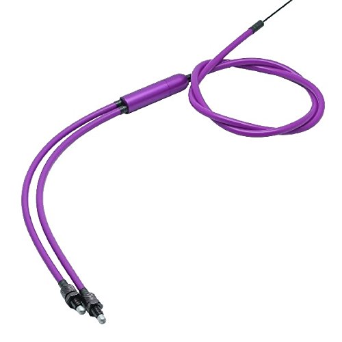 Snafu Astroglide Y-Cable Bottom - Purple Housing - Black Ferrules