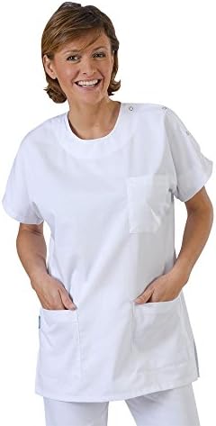 Label Blouse  Women's Lab Coat -  White - UK XL