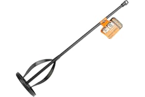 Toolstek Wokin 16" Paint Mixer Hex Head Mixing Paddle Whisk Tool for Electric Drill. Perfect for Mixing Cement, Mud, Stains, Sealer, Plaster, and Render Efficiently
