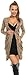 Happy Mama. Women's Maternity Jersey Cocoon Cardi Coat Jacket Patches. 286p (Brown Leopard, UK 14/16)