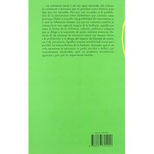 De la tolerancia (Hispano Americana)