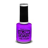 PaintGlow Glow In The Dark Nail Polish, Neon Violet 10 ml