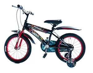 Hero Cycles Kids Steel Super Hero 16T Cycle (Red/Black, 4 to 7 Years)