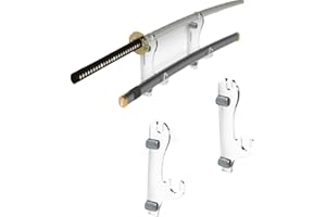 NSXIN Schwerthalter Katana Halterung Verstellbarer Schwertständer Wakizashi Waffenständer Schwert Wandhalterung Wandmontierter Acryl Schwerthaken Für Standard Swords
