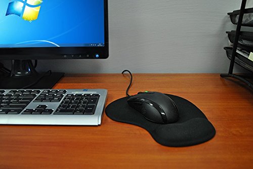 Mauspad Maus Mousepad Mouse GEL Silikon Handauflage Pad Schwarz #170 - 7