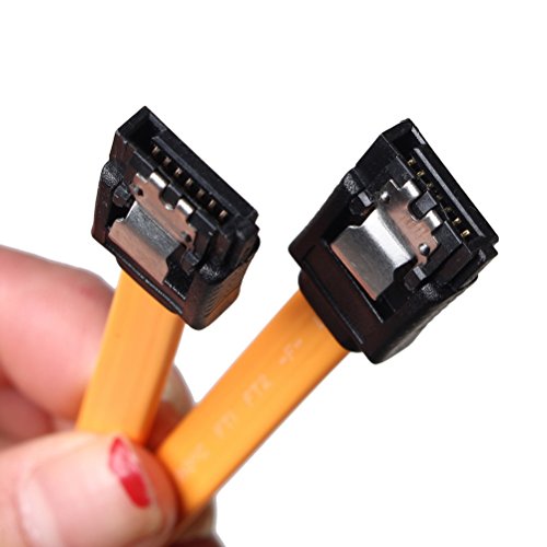 SATA Kabel, sicai 6 Packungen SATA III 6.0 Gbit/s Kabel (orange) - 5