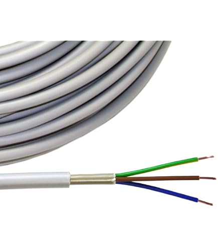 Faber NYM-J Mantelleitung 3x2,5 Mm² – Elektrokabel Für Die Installation, 5 Meter