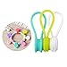 Produktbild AOLVO E-Clip magnetisch Kabelaufrollbox, 3 Pcs Kopfhörer Wrap Kabelbinder Twist Cord Organizer Multifunktions-weiches Silikon für Kopfhörer/Datum USB-Kabel, Schlüsselanhänger, Kabelbinder C
