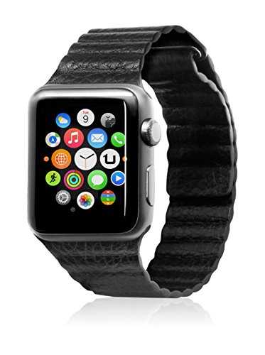 Preisvergleich Produktbild Unotec Gurt Segment Apple Watch 38 mm schwarz