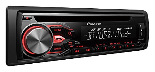 Pioneer DEH-4800BT Radio multifuncional para auto CD con manos libres Bluetooth, incluye micrófono externo, USB y AUX-IN | Operación paralela de 2 teléfonos | frente extraíble