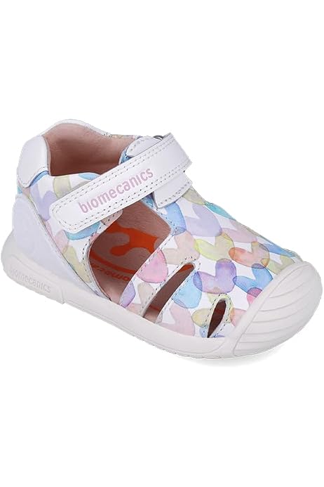 Sandali Primi Passi Biomecanics 252188 Per Bambino - In Tela Blu Navy, Suola Antiscivolo, Velcro, Traspiranti E Lavabili