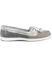 Sperry Firefish Python Grey Womens Boat Shoes Size 6.5M