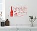 Produktbild Wandaufkleber Wall Sticker quotes 24"x14" Our Favorite Thing To Make For Dinner Is Reservations Kitchen Date Wine French Bread Grapes Family Wall Decal Sticker Art Mural Home Decor Quote