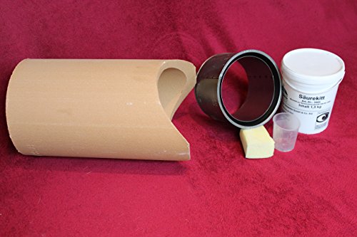 Wandfutter Schornsteinanschluss Kaminanschluss Schamotterohr Set (Stutzen200mm)
