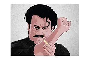 ISEE 360 Mohan Lal Poster for Living Room Bed Room Boys Room Office Room Wall Decoration L X H 12 x 12 Inches